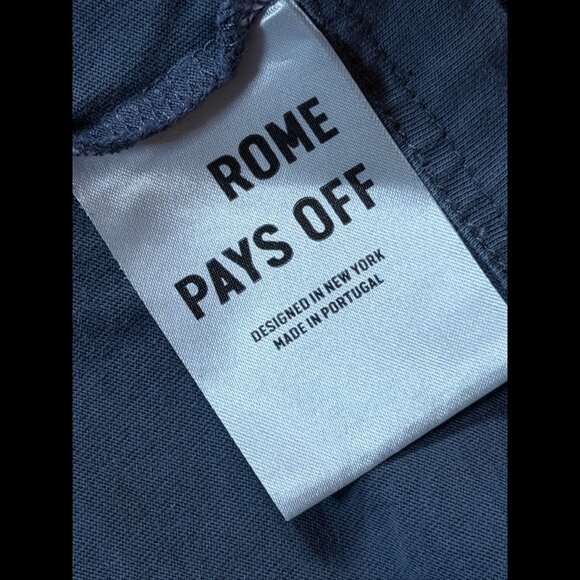 Rome Pays Off T Shirt XL Adults Gray Short Sleeve Graphic Boxy Tee - Picture 8 of 9